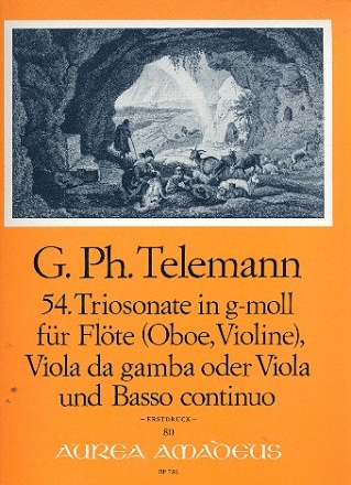 Triosonate g-Moll Nr.54 fr Flte (Oboe, Violine), Viola da gamba (Viola) und Bc