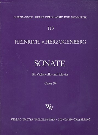 Sonate op.94 fr Violoncello und Klavier