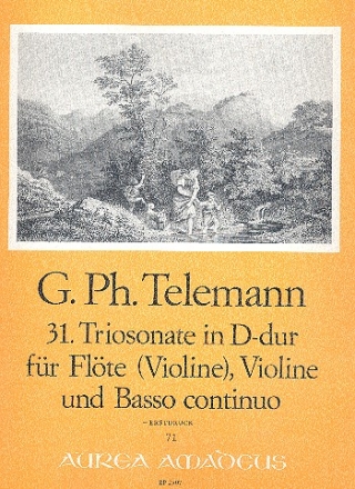 Triosonate D-Dur Nr.31 fr Flte (Violine), Violine und Bc