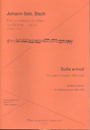 Suite e-Moll BWV996 fr Gitarre (orig. fr Laute)