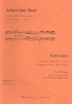 Suite E-Dur BWV1006 (1006a) fr Gitarre