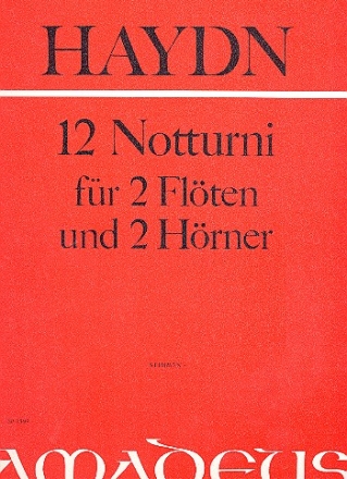 12 Notturni fr 2 Flten und 2 Hrner Stimmen