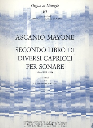 Secondo libro di diversi capricci per sonare  pour orgue