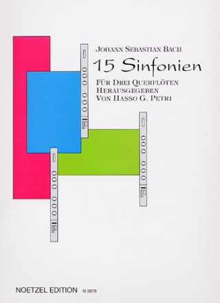 15 Sinfonien fr 3 Flten 3 Spielpartituren (Set)