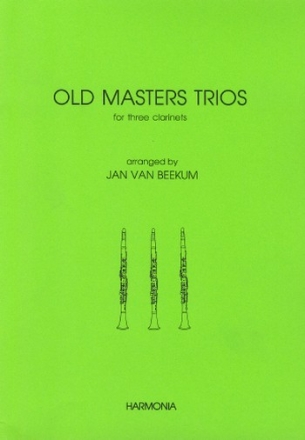 Old Master Trios for 3 clarinets score
