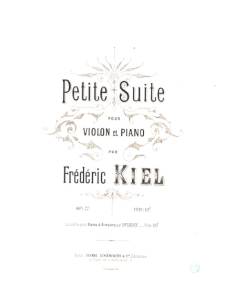 Petite Suite op.77 pour violon et piano