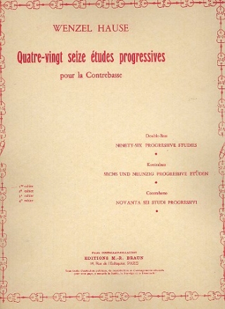 96 tudes progressives vol.1 (nos.1-24) pour contrebasse