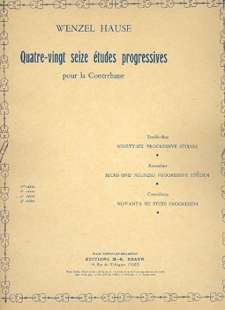 96 tudes progressives vol.3 (nos.49-72) pour contrebasse