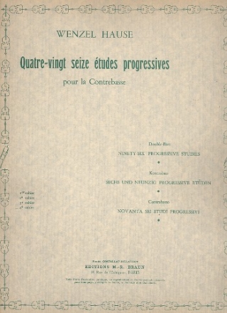 96 tudes progressives vol.4 (nos.73-96) pour contrebasse