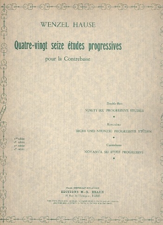 96 tudes progressives vol.4 (nos.73-96) pour contrebasse