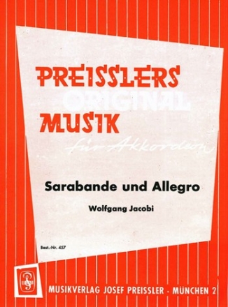 Sarabande und Allegro fr Akkordeon