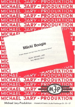 Mcki Boogie: Einzelausgabe Gesang und klavier
