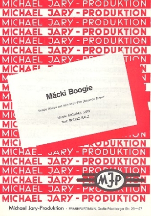 Mcki Boogie: Einzelausgabe Gesang und klavier