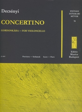 CONCERTINO FUER VIOLONCELLO, STREICHORCHESTER UND KLAVIER PARTITUR+STIMMEN