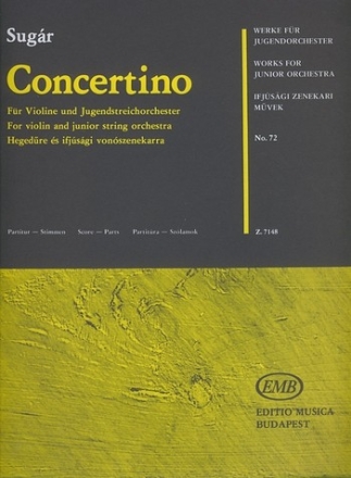 Concertino fr Violine und Jugendstreichorchester Partitur und Stimmen