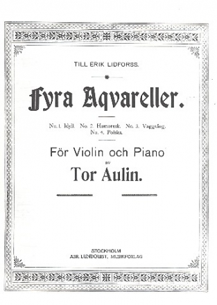 4 Aqvareller for violin and piano