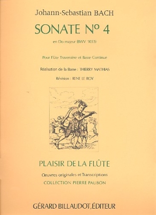Sonate do majeur no.4 BWV1033 pour flute et bc