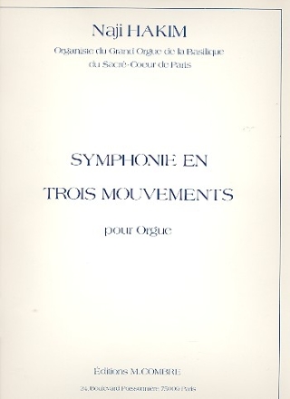 Symphonie en 3 mouvements pour orgue