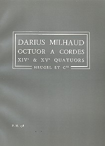 Octuor  cordes partition miniature (quatuors nos. 14 et 15)