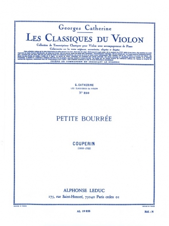 PETITE BOURREE POUR VIOLON ET PI- ANO                               Q CATHERINE, G., ED.