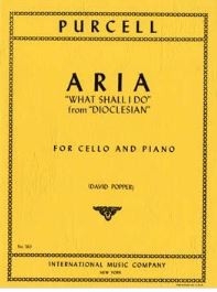 Aria 'What shall I do?' for cello and piano DIOCLESIAN