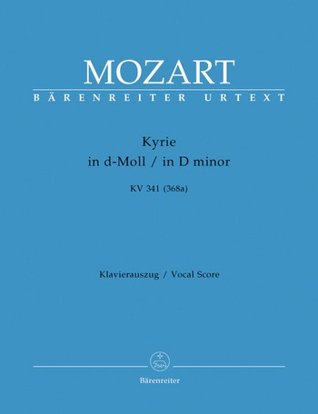 Kyrie d-Moll KV341 fr Chor, Orchester und Orgel Klavierauszug