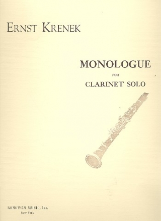 Monologue  for clarinet solo