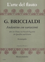 Andantino con variazioni ber ein Thema von Paganini fr Flte und Gitarre