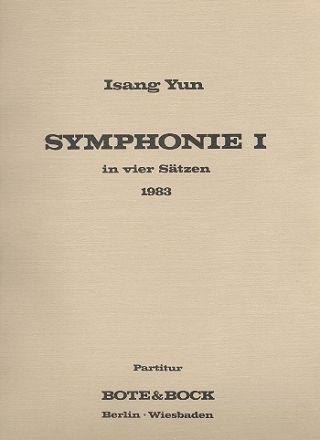 Symphonie I in vier Stzen (1983)  Partitur