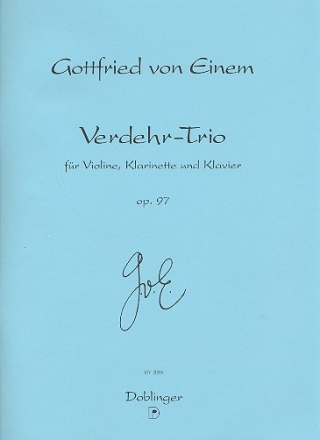 Verdehr Trio op.97 fr Violine, Klarinette und Klavier