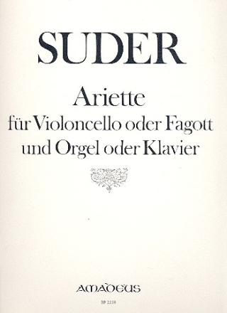 Ariette fr Violoncello (Fagott) und Orgel (Klavier)