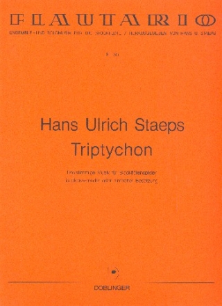 Triptychon 3stimmige Musik fr Blockfltenspieler (SSA und TTB ad lib.) Partitur und Stimmen