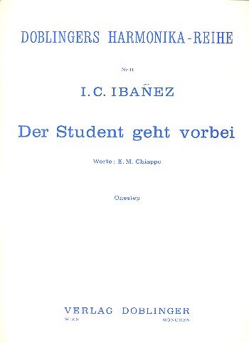 Der Student geht vorbei fr Akkordeon doblingers harmonika-reihe 11