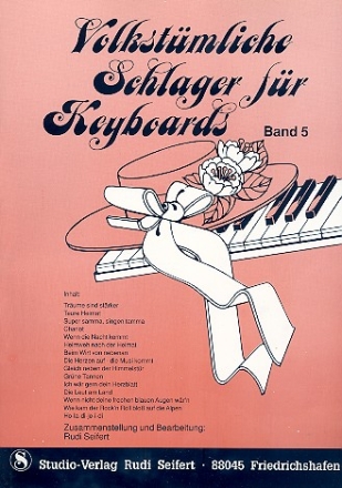 Volkstmliche Schlager Band 5 fr Keyboard