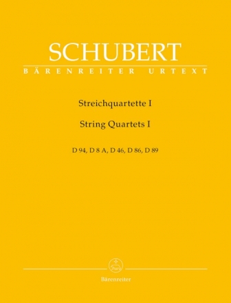 Streichquartette Band 1 D94, D8a, D46, D86, D89 Stimmen