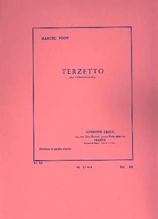 Terzettino pour 3 clarinettes partition et 3 parties