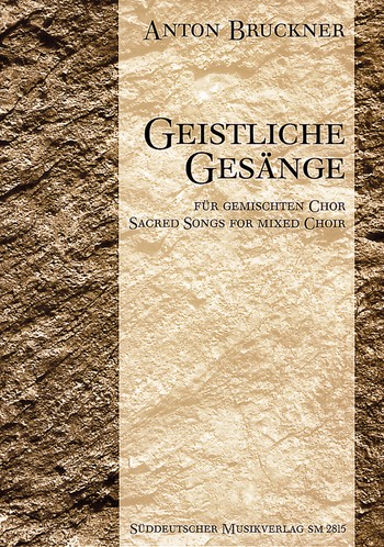 Geistliche Gesnge fr gem Chor und Orgel   Partitur