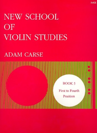 New School of Violin Studies vol.5 first to fourth positions