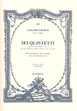 6 Quintetti op.56 fr Klavier und Streichquartett 4 Streicherstimmen