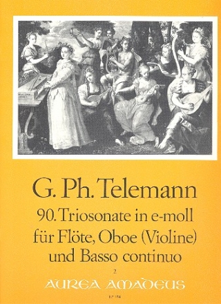 Triosonate e-Moll Nr.90 fr Flte, Oboe (Violine) und Bc Partitur und Stimmen