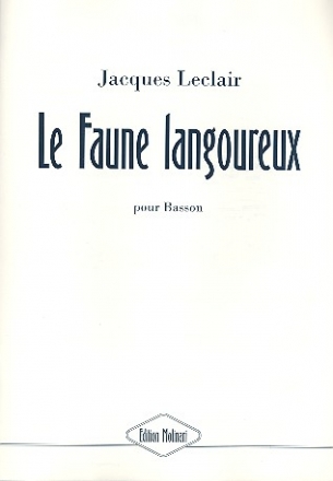 Le faune langoureux pour basson