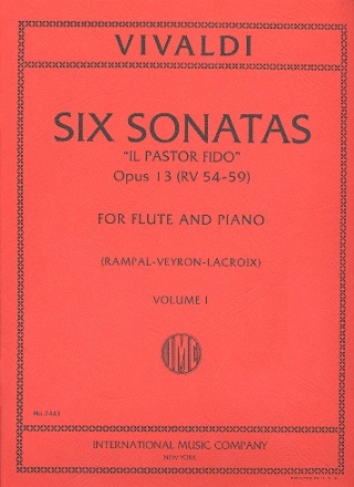 6 Sonatas op.13 vol.1 (nos.1-3) for flute and piano