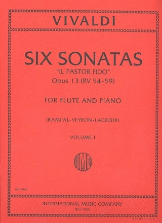 6 Sonatas op.13 vol.1 (nos.1-3) for flute and piano