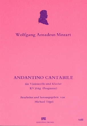 Andantino cantabile KV374g fr Violoncello und Klavier