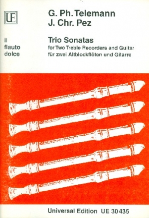 2 Triosonaten fr 2 Altblockflten und Gitarre von Telemann und Pez )