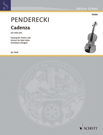 Cadenza fr Violine