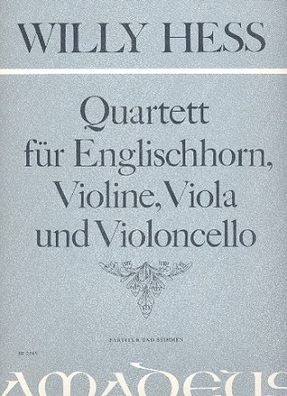 Quartett op.141 fr Englischhorn und Streichtrio Partitur und Stimmen