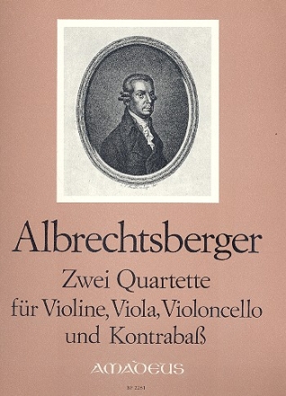 2 Quartette op.20,5 und op.20,6 für Violine, Viola, Violoncello und Kontrabaß,     Stimmen