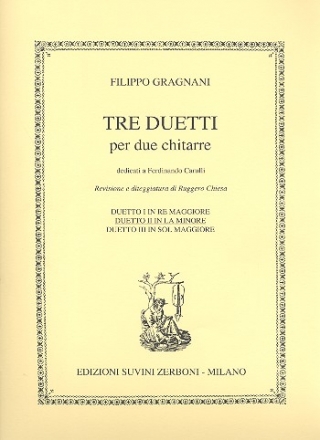 Duetto la minore no.2 per 2 guitarre 3 duetti no.2