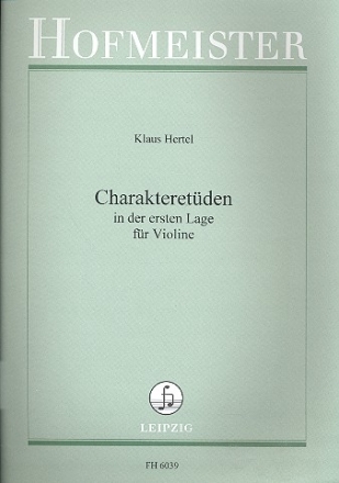 Charakteretden fr Violine in der ersten Lage